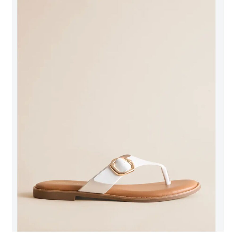 Soda Tuba White leather upper sandal - size 8 NWT/B